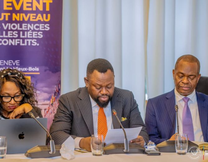 Genève : le Ministre Samuel MBEMBA peint la situation des violences sexuelles liées aux conflits en RDC et appelle les pays non membres à rejoindre la PSVI