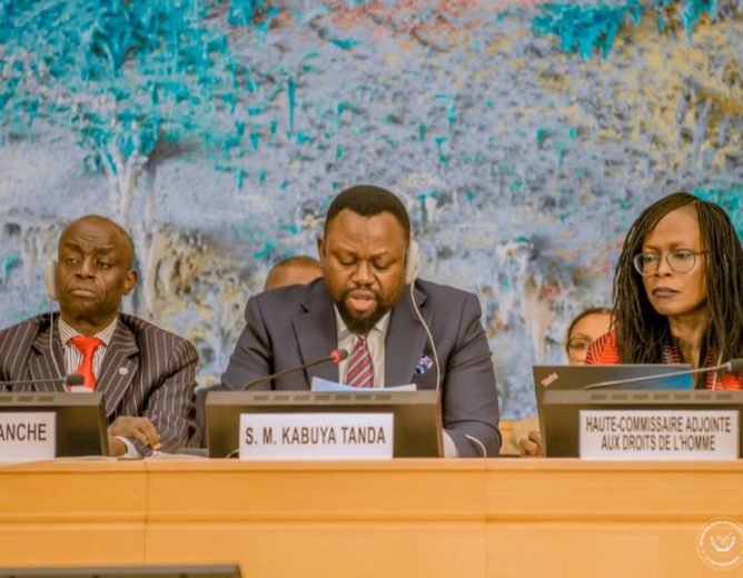 Genève/Conseil des droits de l&rsquo;homme: le Ministre Samuel MBEMBA dénonce les violations des droits humains et appelle au retrait des troupes rwandaises